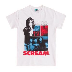 Scream Unisex Adult Montage T-Shirt / White
